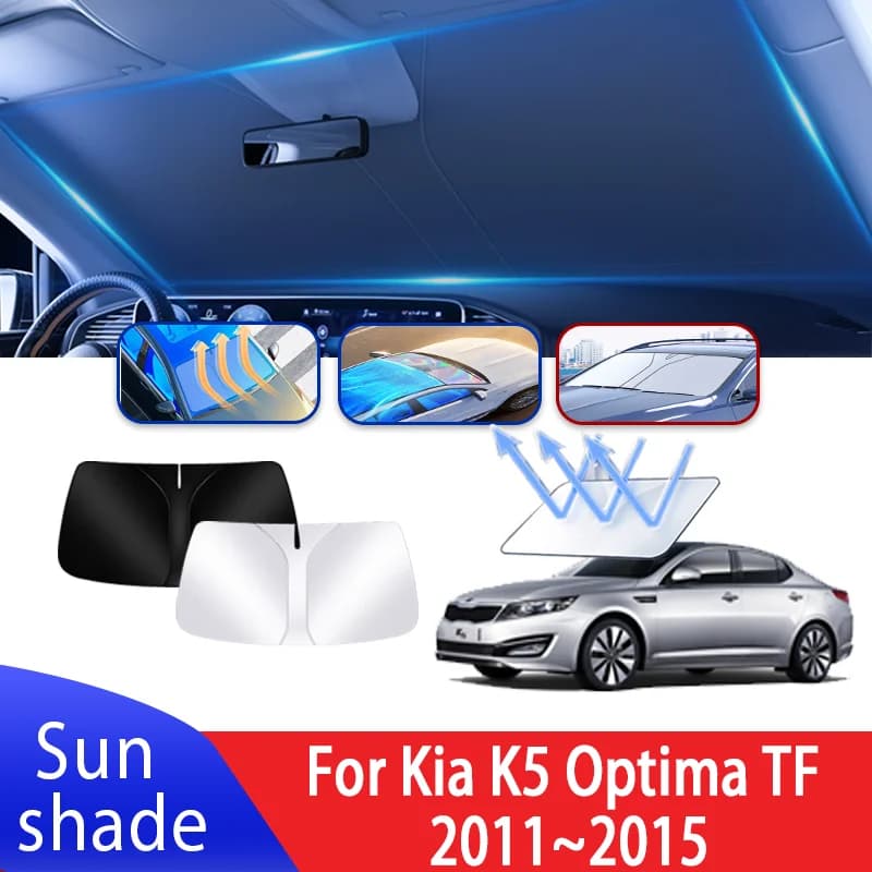 Auto Visiera Parasole Per Kia K5 Optima TF 2011 ~ 2015 2012 2013 2014 Auto Parabrezza Anteriore Parasole Isolamento Termico Accessori Estivi