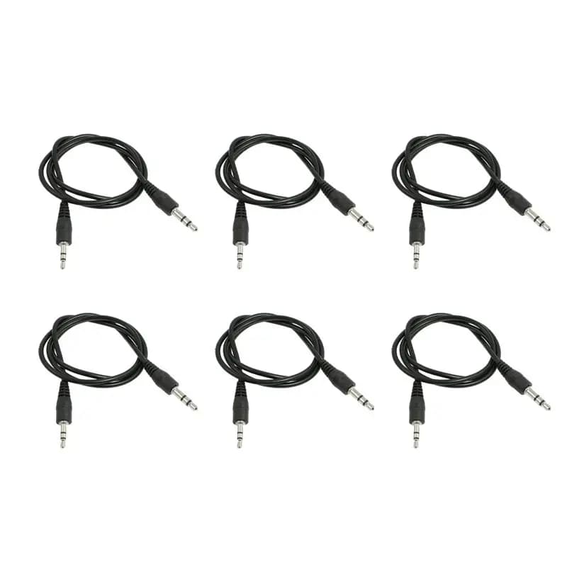 -[A51I Digital] Cavo adattatore audio da 6 pezzi, lungo 20 pollici, da 2,5 mm maschio a 3,5 mm maschio