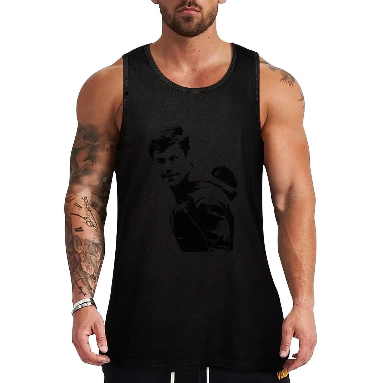Grant Gustin sports tank for fitness, fast drying and breathable