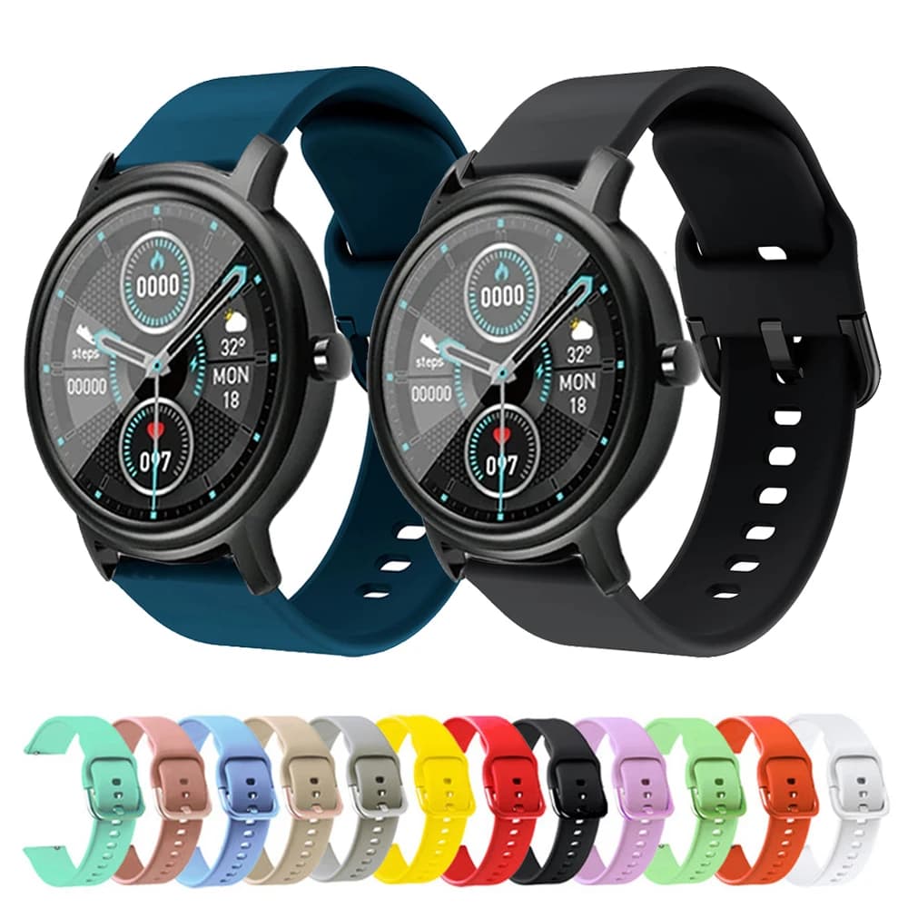Cinturino in silicone da 20 mm per Xiaomi Mibro Air Smart Watch Bracciale sportivo per cinturino Mibro Color/Honor Magic 2 42mm/Haylou LS02