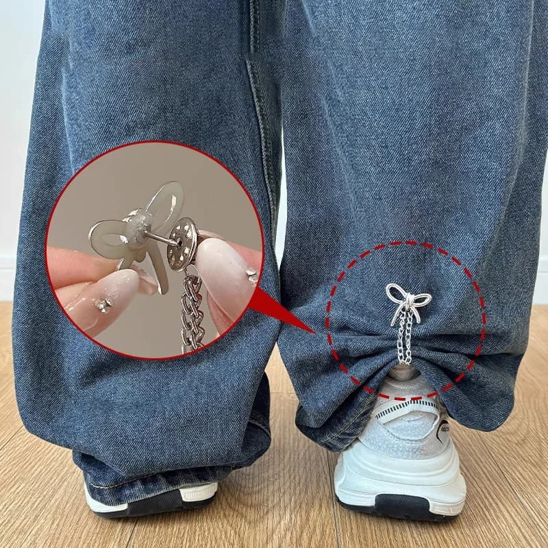 **2PCS Women Adjustable Clothes Clips With Butterfly Decorations Instant Sleeve Shortening, Suitable For Shirts, Dresses, Pants
