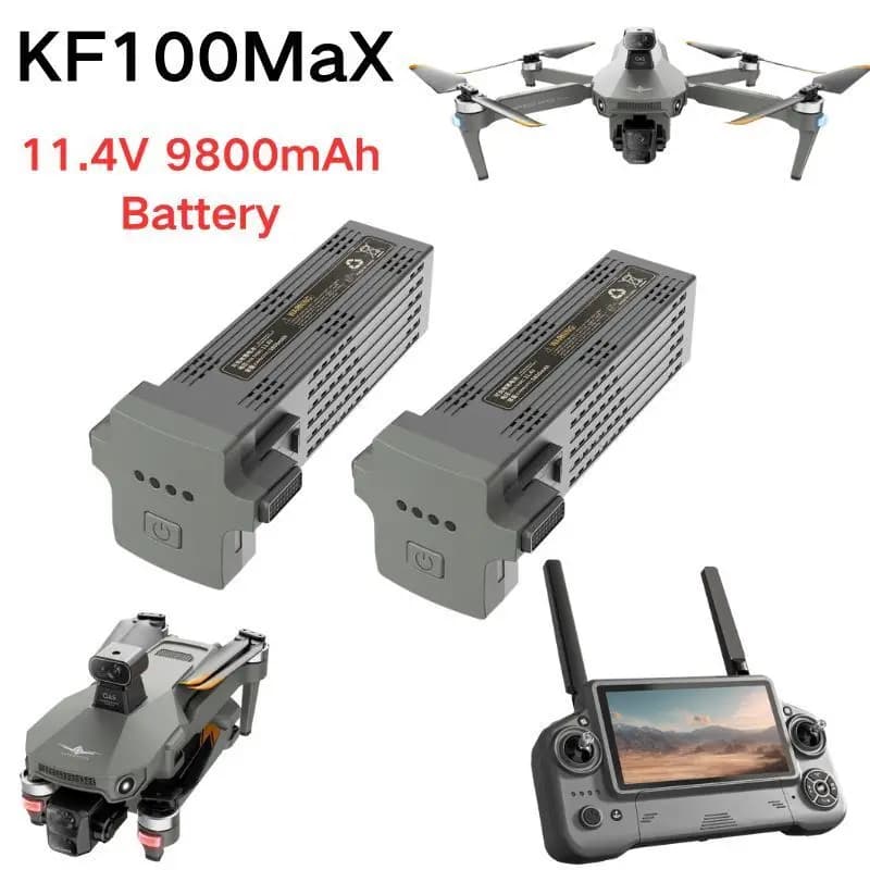 KF100 MAX RC Drone Batteria Originale 11.4V 9800mAh 50 minuti Tempo di Volo Batteria Al Litio Intelligente Pezzi di Ricambio Accessori