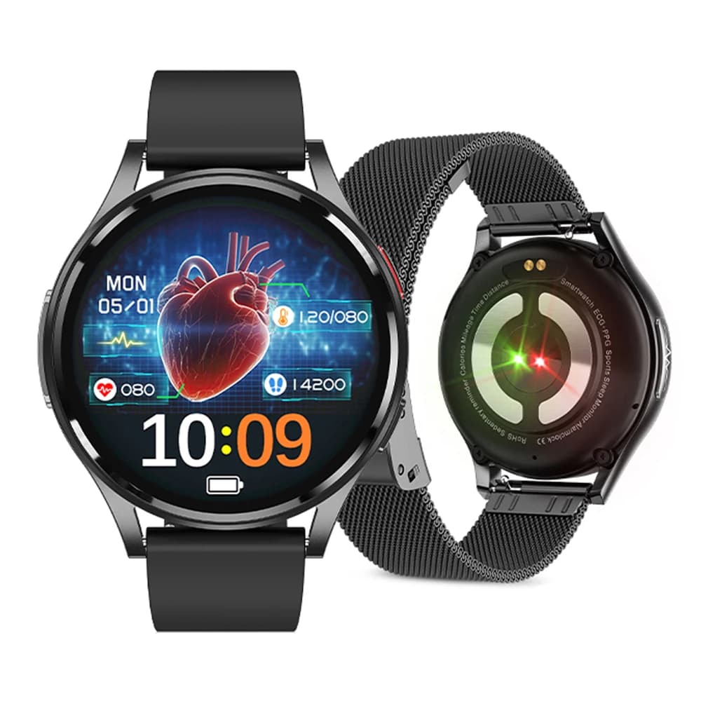 Chiamata Bluetooth AI Voce Smart Watch da uomo ECG Composizione corporea Pressione sanguigna Frequenza cardiaca Stress Monitoraggio della salute Smartwatch da donna