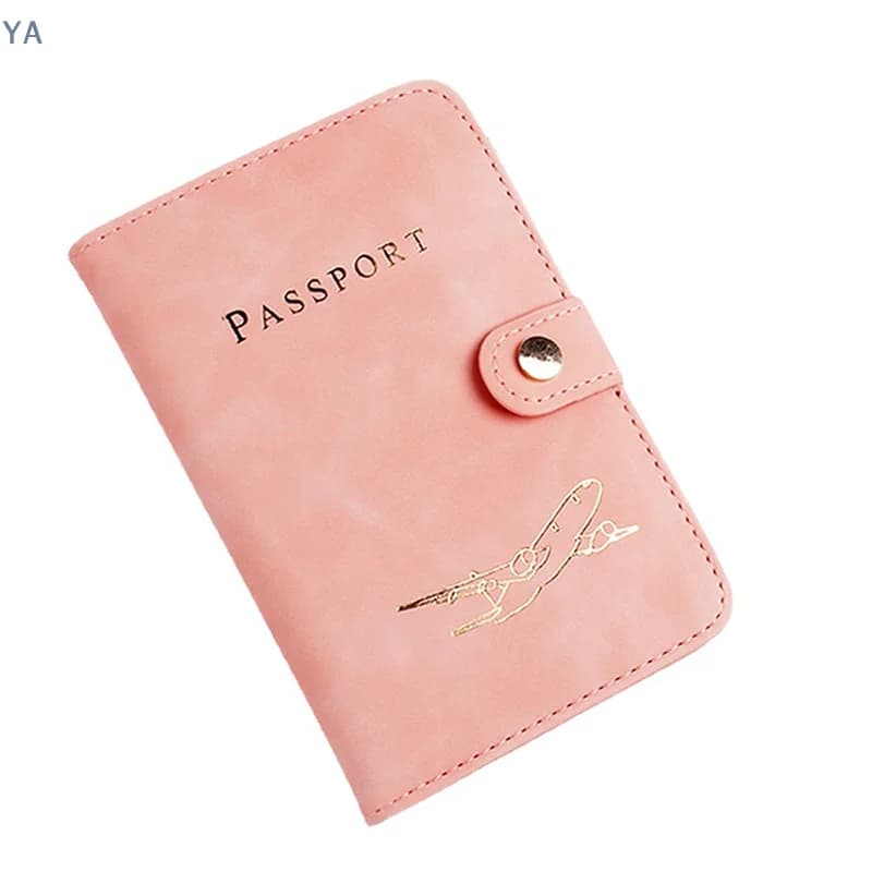 Porta Passaporto Impermeabile in Pelle PU, Custodia da Viaggio per Carte di Credito, Portafoglio Carino per Passaporto Donna/Uomo