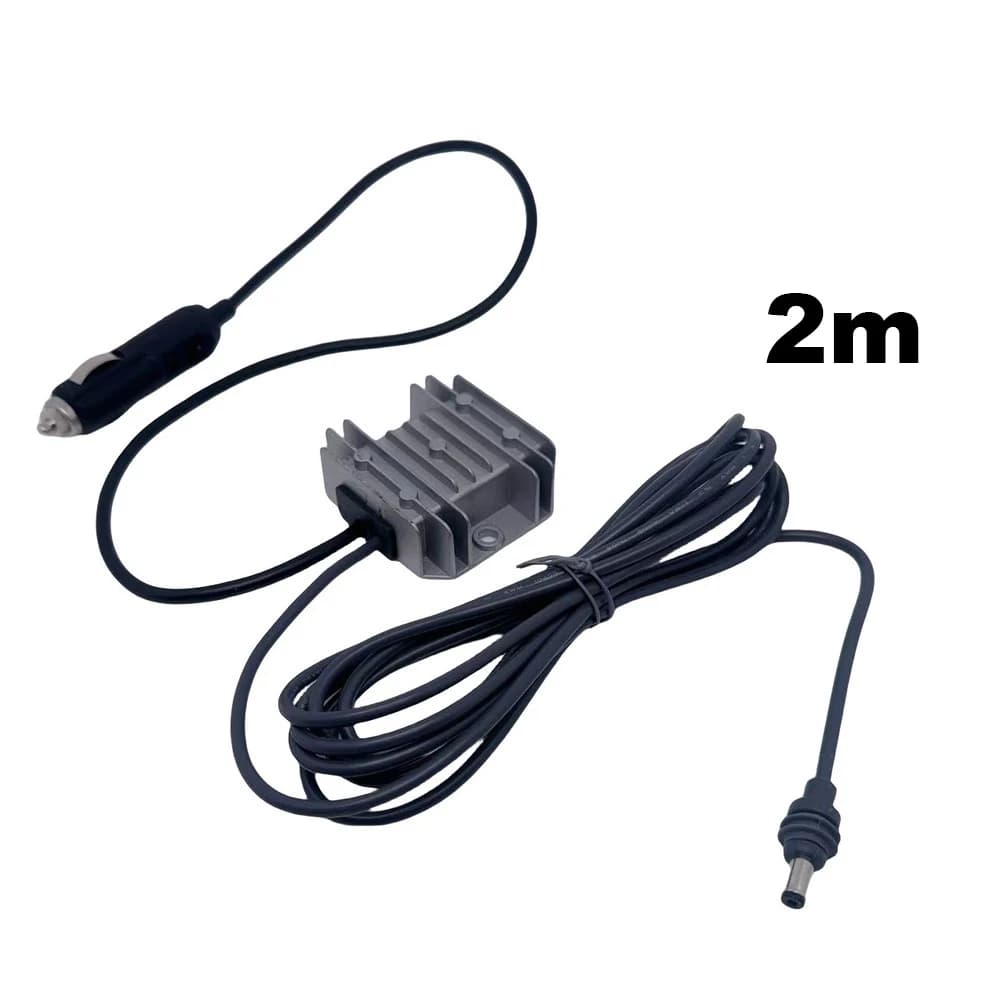 Adattatore di alimentazione 12-24V DC Step-Up, caricabatterie robusto con guscio in alluminio, design impermeabile IP68 per uso esterno e viaggi