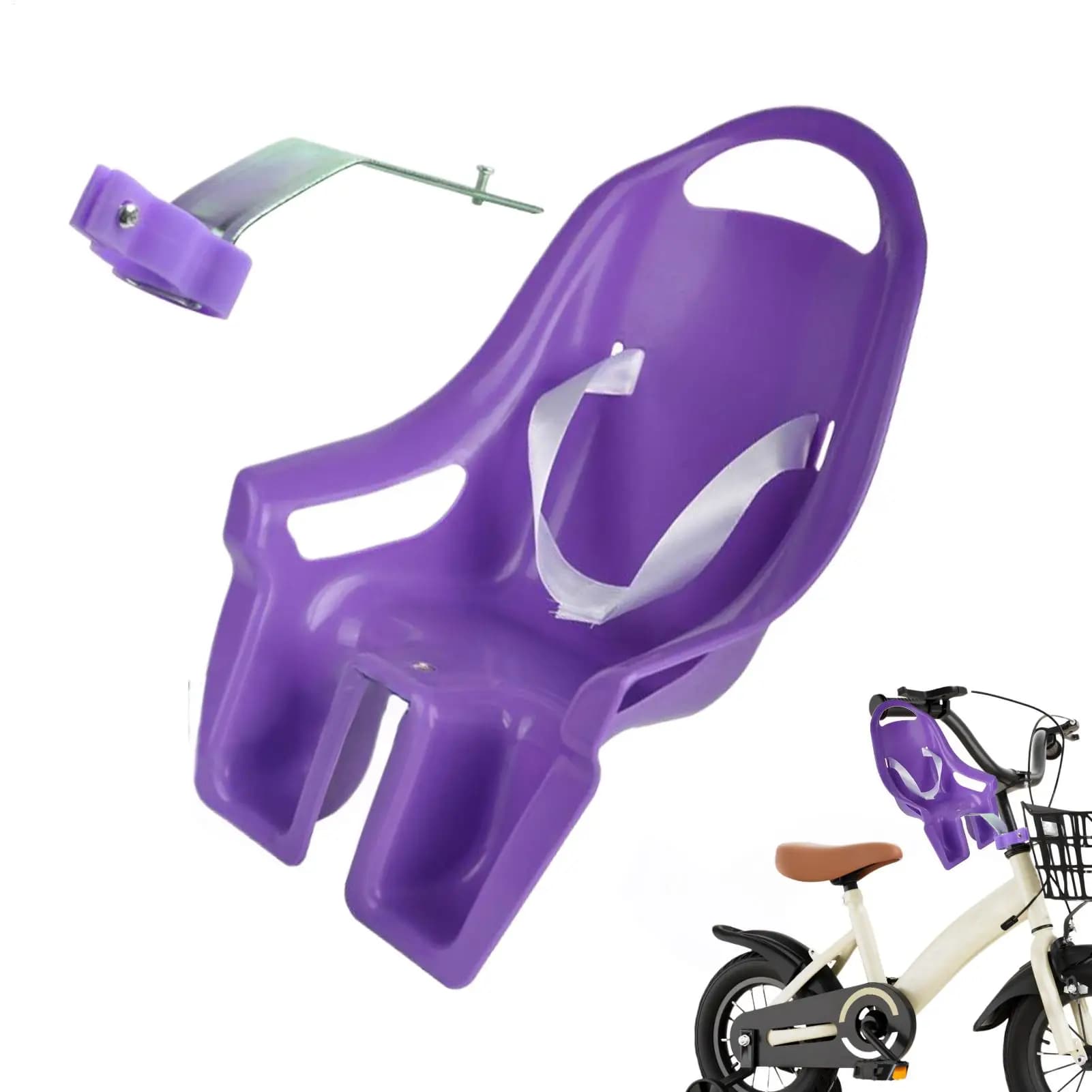 Seggiolino per Bicicletta per Bambole, Accessori per Bambole, Attacco Regolabile per Seggiolino Bici, Attrezzatura da Ciclismo per Bambini, per Figlie e Bambini Piccoli