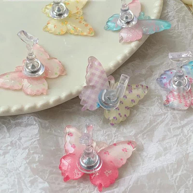 1 Set Supporto magnetico per nail art con farfalla Supporto per pratica delle unghie con base per artisti delle unghie Principianti Strumenti artistici per la casa fai da te