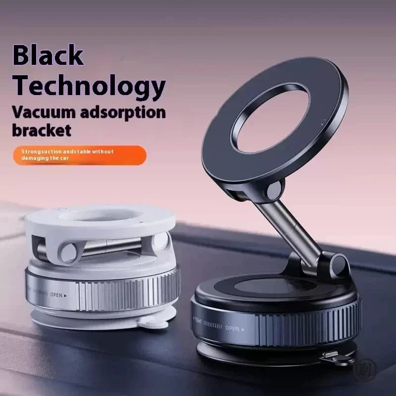 2026 NEWStrong Magnetic Car Phone Holder Foldable Design 360° Adjustable Vacuum Mount for Car/Desk/Bathroom/Universal Use