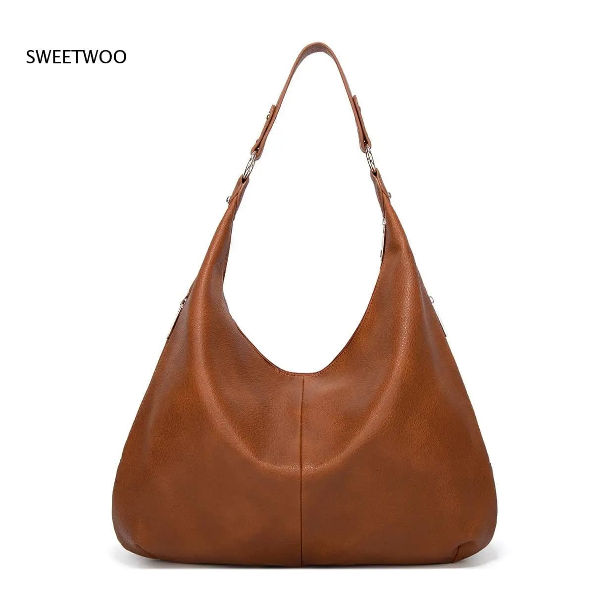 2026 Oversized Matte Shoulder Tote Bag Multi Layer Interior Travel Work Daily Storage Crossbody Bag
