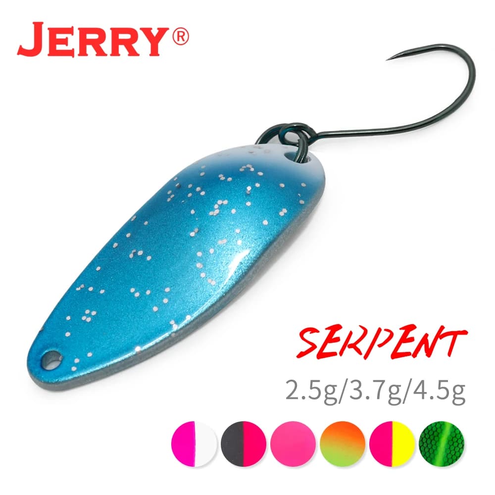 Jerry Serpent Micro Fishing Cucchiai 2.5g 3,7g 4,5g Brass Wobbler Lake Area Trota Chub Perchal fish Metal baits Baubles