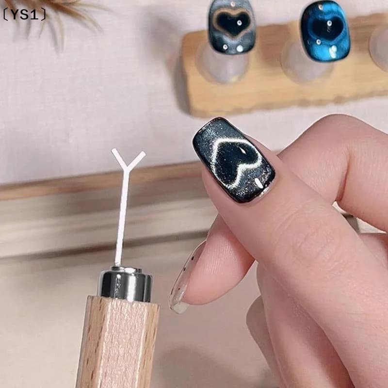 〔YS1〕Bastoncino magnetico a forma di Y per creare forme a cuore, accessorio per manicure e nail art effetto occhio di gatto