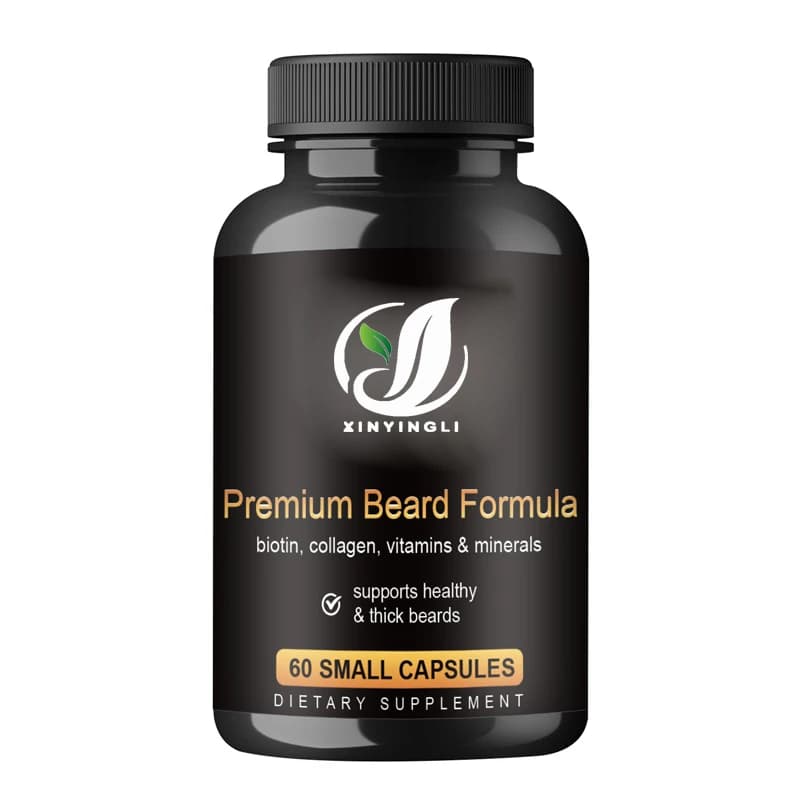 Beard Capsules, Men's Beard Growth Supplement | Stronger Regeneration, Nourishing Beards