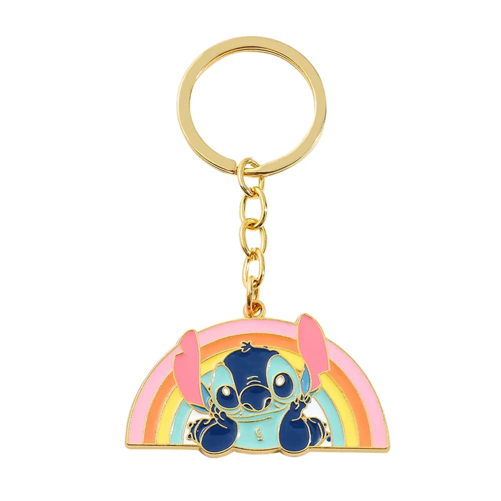 Keyring Inspired by Lilo & Stitch, Nice Stitch Shape Pendant, Cartoon Accessories for Bags and Backpacks, Gift Idea