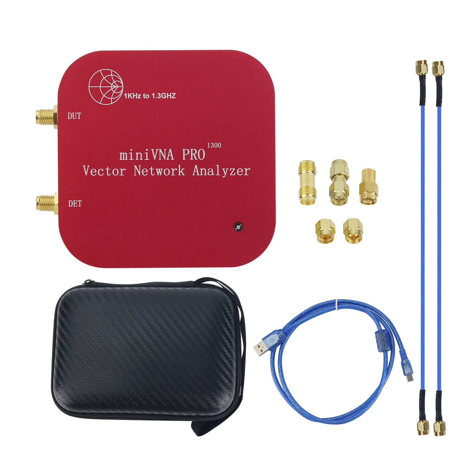 Analizzatore di rete vettoriale MiniVNA PRO 1300 da 1KHz a 1,3GHz per corrispondenza antenna lettore di schede RFID NFC 13,56 MHz