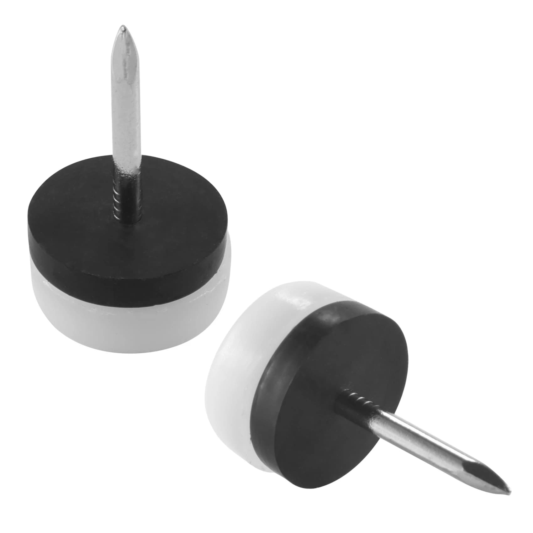 ABLU-40 Pezzi Pattini per Mobili Rinforzati, Protezioni Scorrevoli in Nylon da Chiodare per Gambe di Sedie, Tavoli e Divani (18 mm o 0,40 pollici)