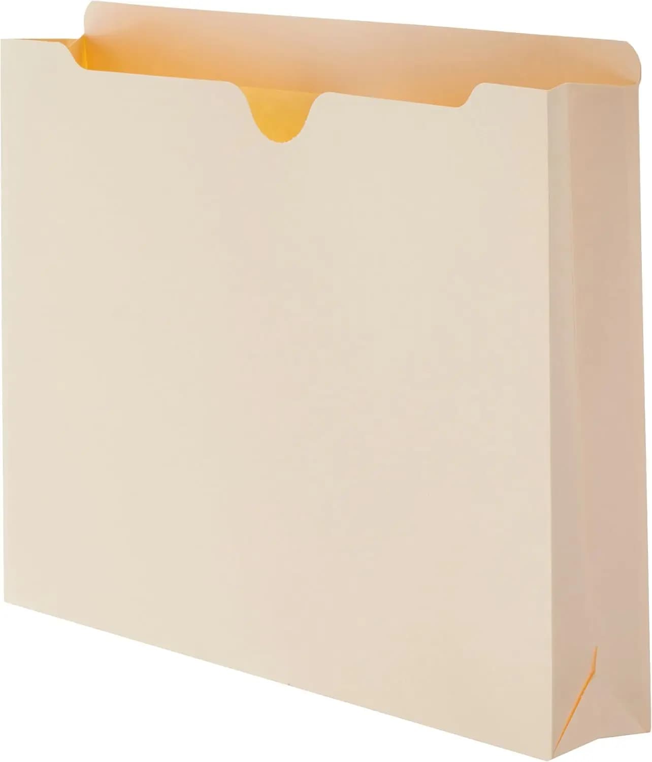 Reinforced File Jackets, Letter Size, 2 Inch Expansion, Manila, 50-Pack for Document Storage