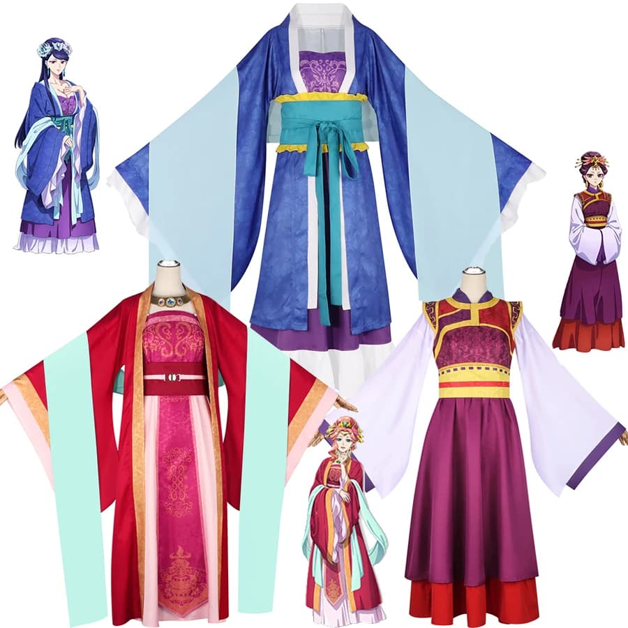The Apothecary Diaries Lihua Cosplay Costume Anime Cosplay Lihua Dress Coat Hanfu Woman Halloween Party Dresses