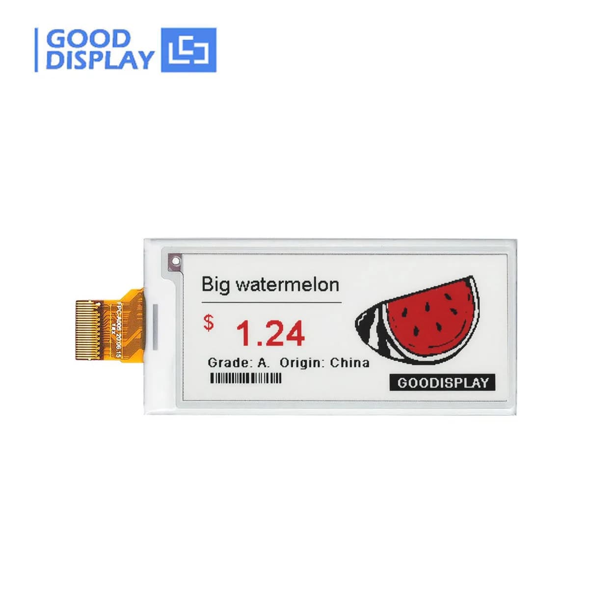 E Ink Display Tablet 2.9 Inch Tri-Color EPaper Display Supporting 1.5s Monochrome Partial Update 296x128 Pixels, GDEY029Z95