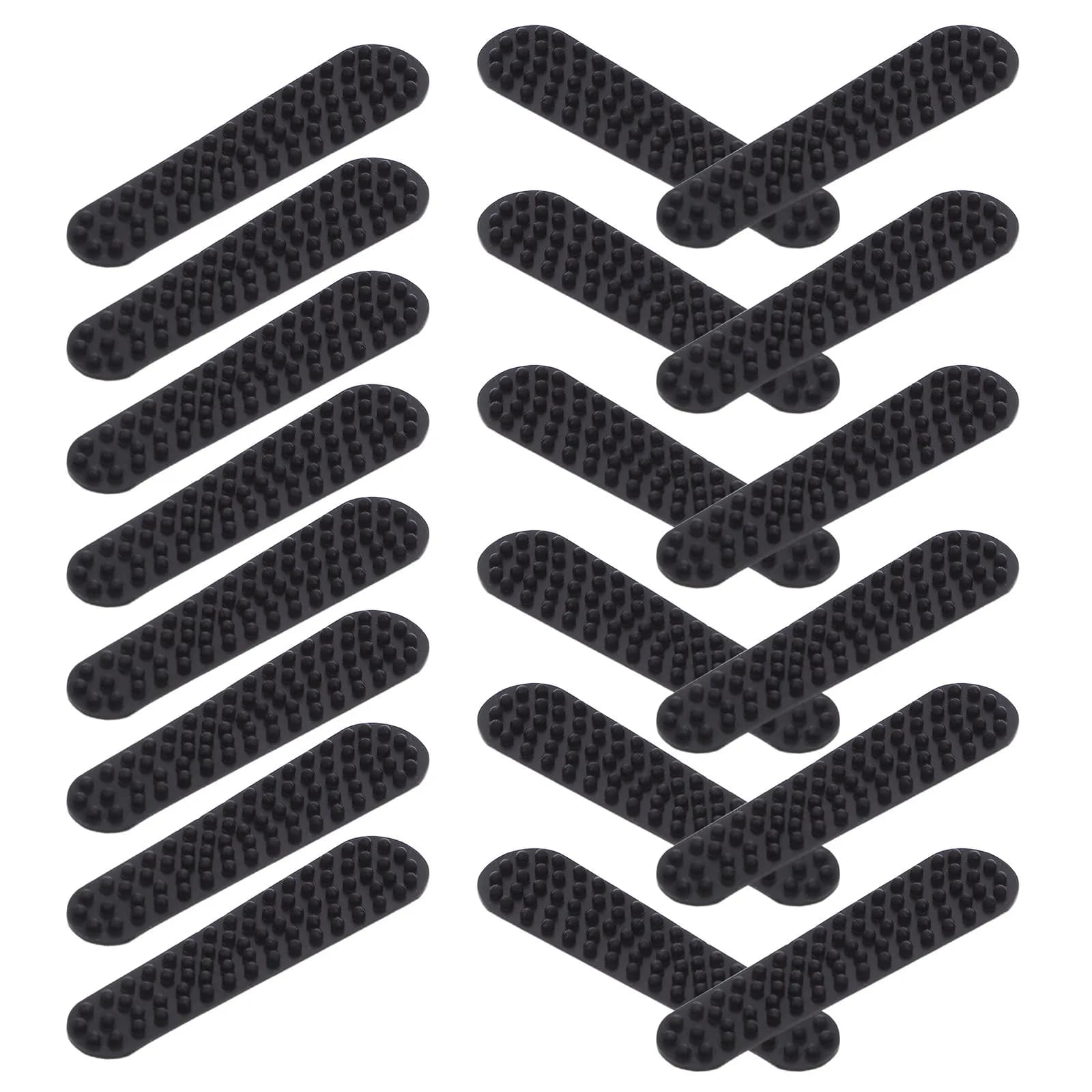 30Pcs Silicone Hanger Grips Non Slip Clothing Hanger Strips Self Adhesive Wardrobe Organizer Easy Install Reusable Clothes