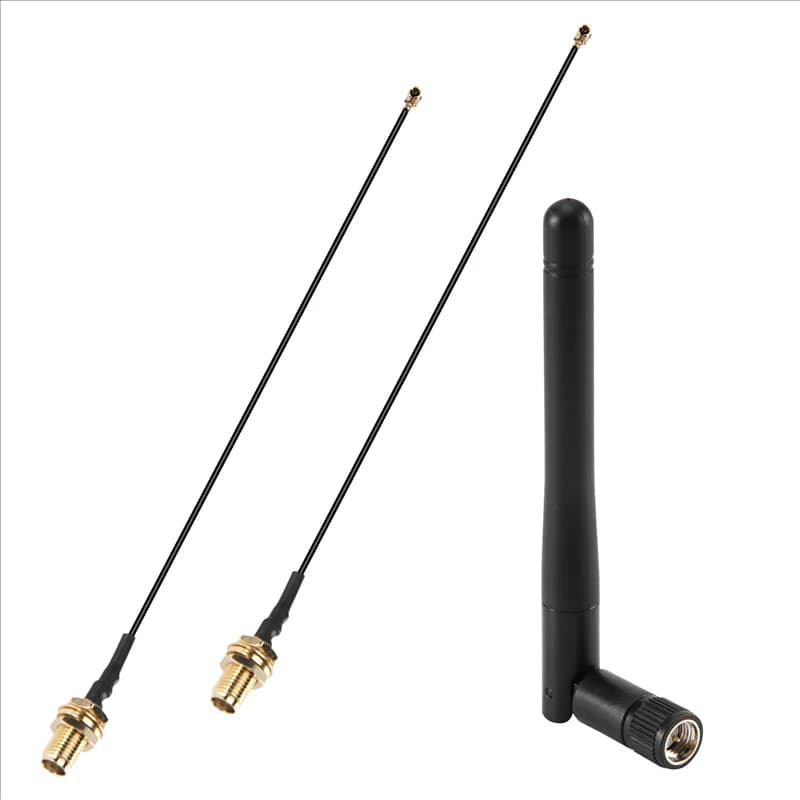 A73T 2 Pz/lotto 2.4Ghz 3Dbi Wifi 2.4G Antenna Antenna RP-SMA Maschio Router Senza Fili + PCI U.FL IPX A RP SMA Maschio Cavo A Treccia