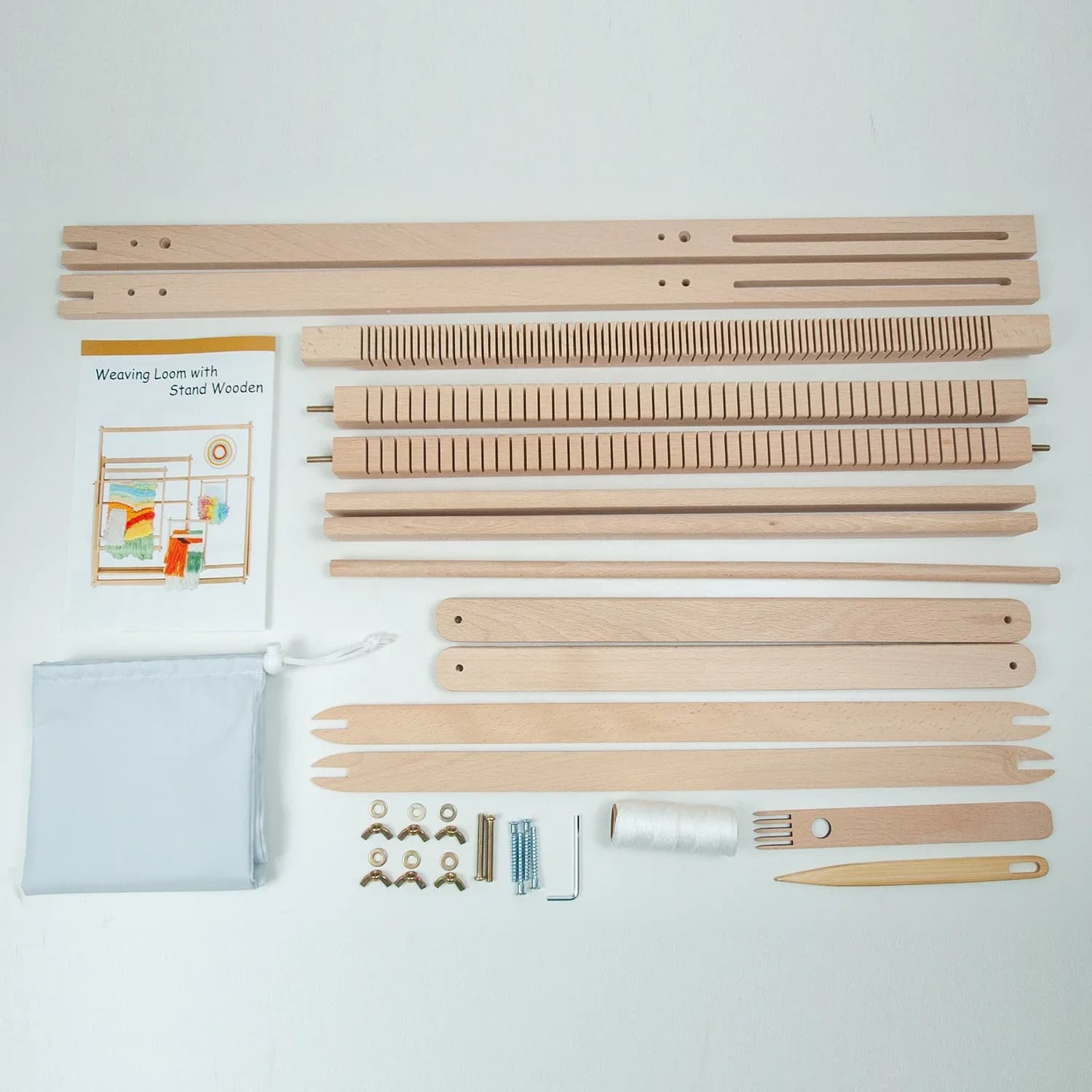 z Handmade Craft Weaving Loom Kit Wooden Crochet Knitting Tool 70*50 cm upgrade