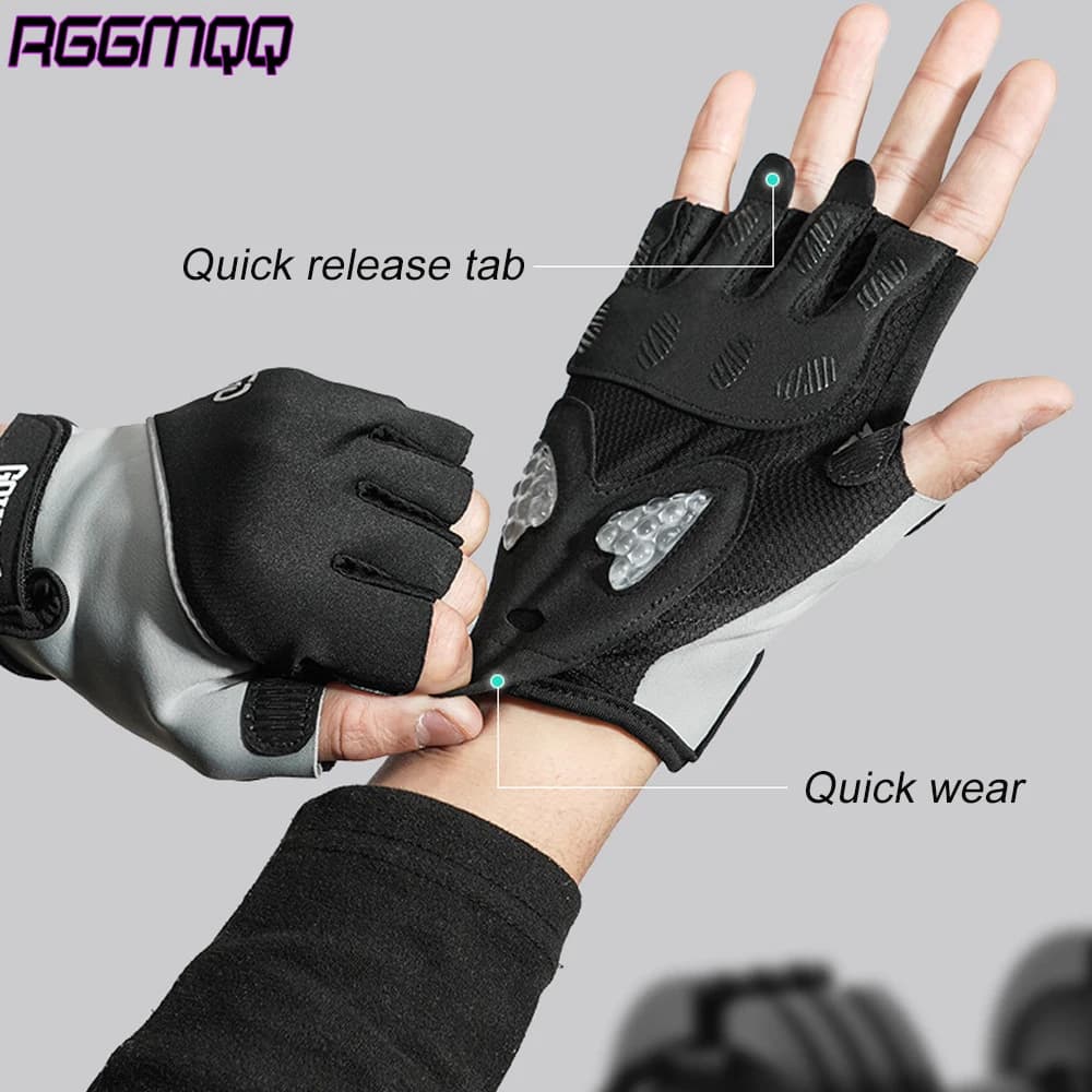 1Pair Workout Gloves for Men & Women - Breathable Fingerless Gym Gloves with Anti-Slip Grip for Weightlifting, Cycling, Training