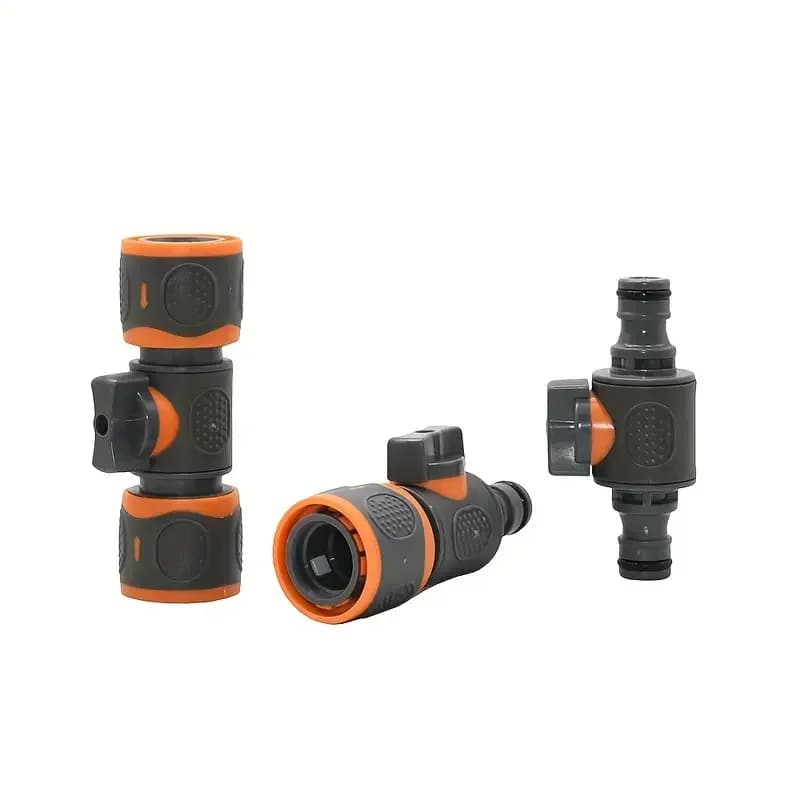 Rubinetto per capezzoli da 16 mm Valvola a connettore rapido Adattatore per pistola per irrigazione Sistema di irrigazione a goccia Adapte Accessori per valvole a sfera per tubo da giardino