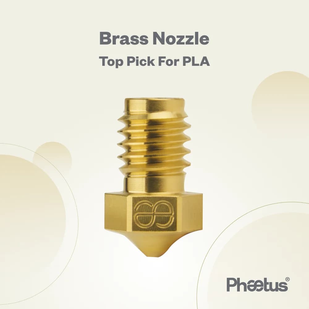 PHAETUS High quality brass 300 ° Ugello C 1.75MM V6 for PLA ABS TPU or PETG filament printing for Prusa i3 Voron2.4 V6 HOTEND
