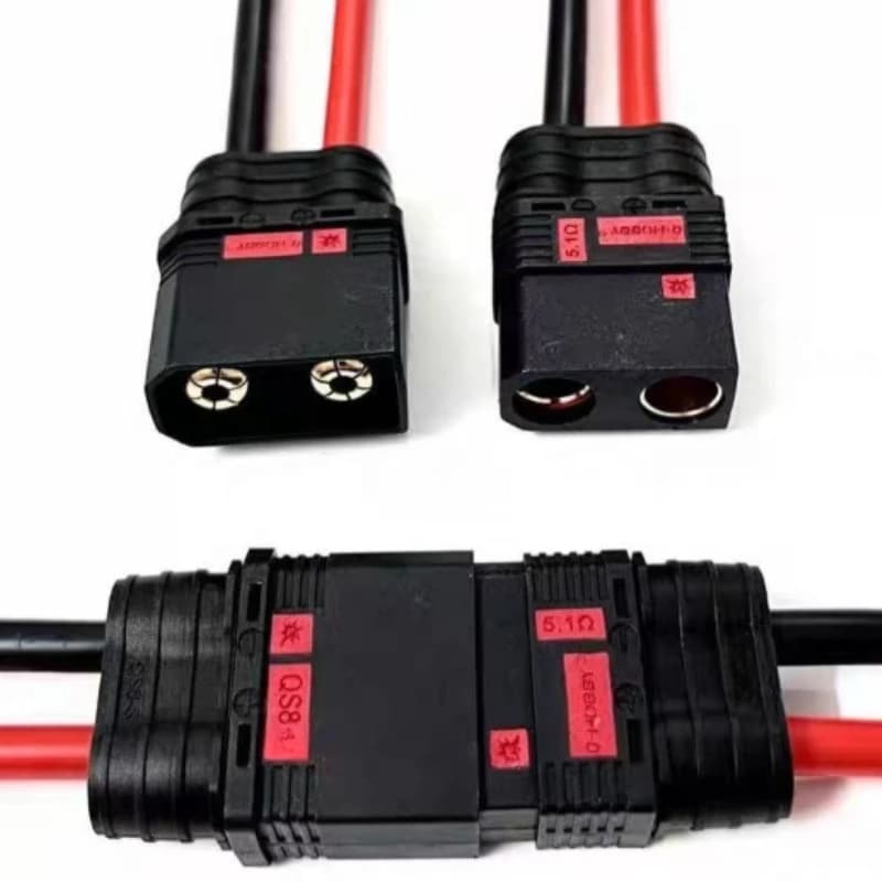 QS8-S Anti Ignition Plug Model Airplane Electric Motorcycle Battery Connector Copper Nose Crop Drone QS9L 6/8AWG Silicone Wire