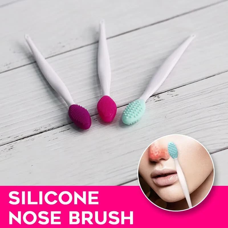 Cura della pelle Labbra Esfoliante Pulizia del viso Scrub viso Spazzola pulita per il naso Comedone Rimuovi strumento per la cura della pelle su due lati in silicone