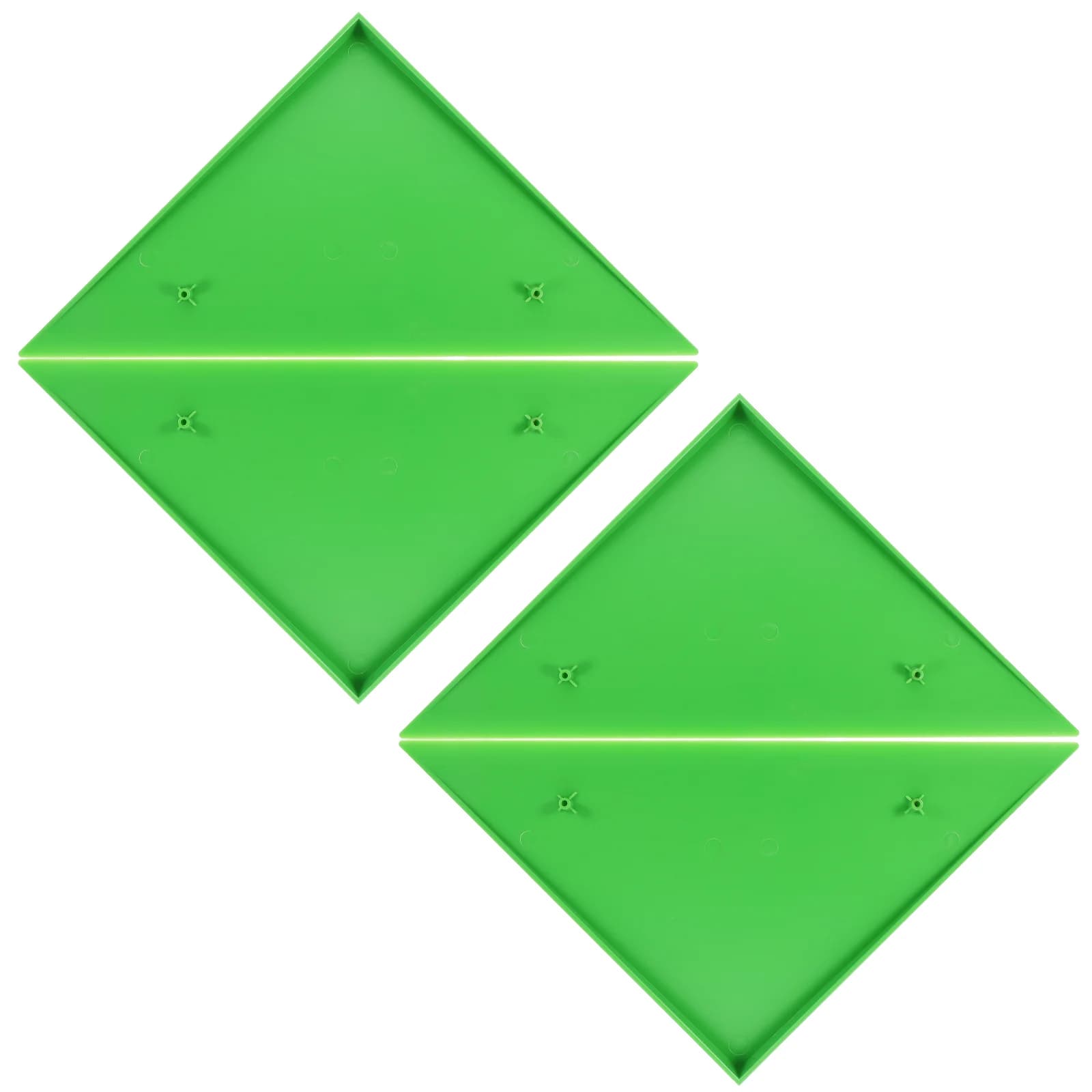 4 pezzi di protezione angolare per tavolo da calcio per biliardino triangolare durevole, adatta per la maggior parte dei tavoli da biliardino verde