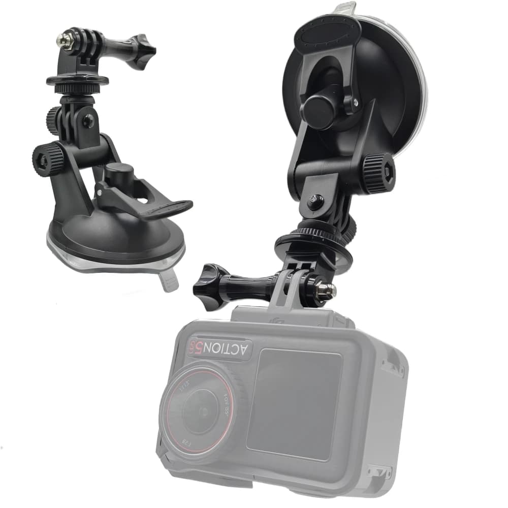 Supporto per parabrezza per veicolo in vetro per auto con ventosa per GoPro Hero 13 12 11 10 Insta360 X3 X4 DJI OSMO Action 5 Pro Camera