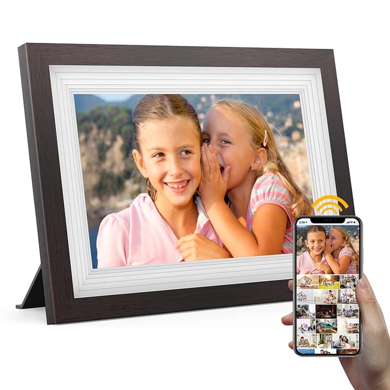 Cornice PRITOM PF100 5 punti Touch Cornice per foto digitale Wifi Cloud da 10,1 pollici