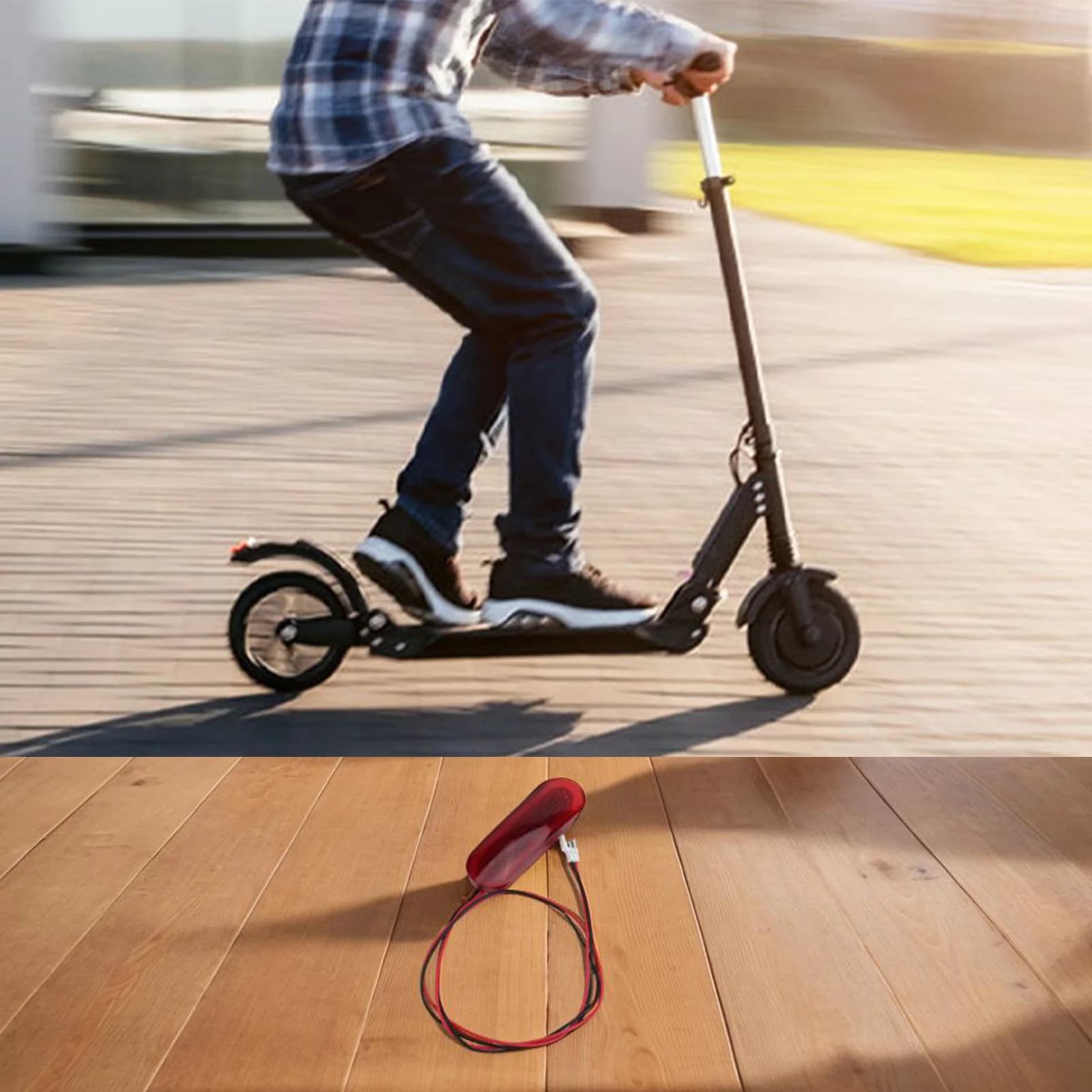 Kit di riparazione fanale posteriore per scooter elettrico leggero Dimensioni confezione 7 * 11 cm Fanali posteriori per scooter elettrico Facile da installare