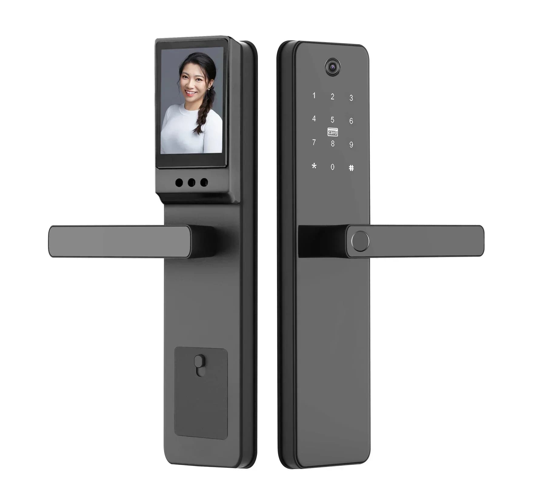 Serratura digitale wireless Riconoscimento elettronico delle dita Porta Wi-Fi per impronte digitali con APP Smart Life LOCK