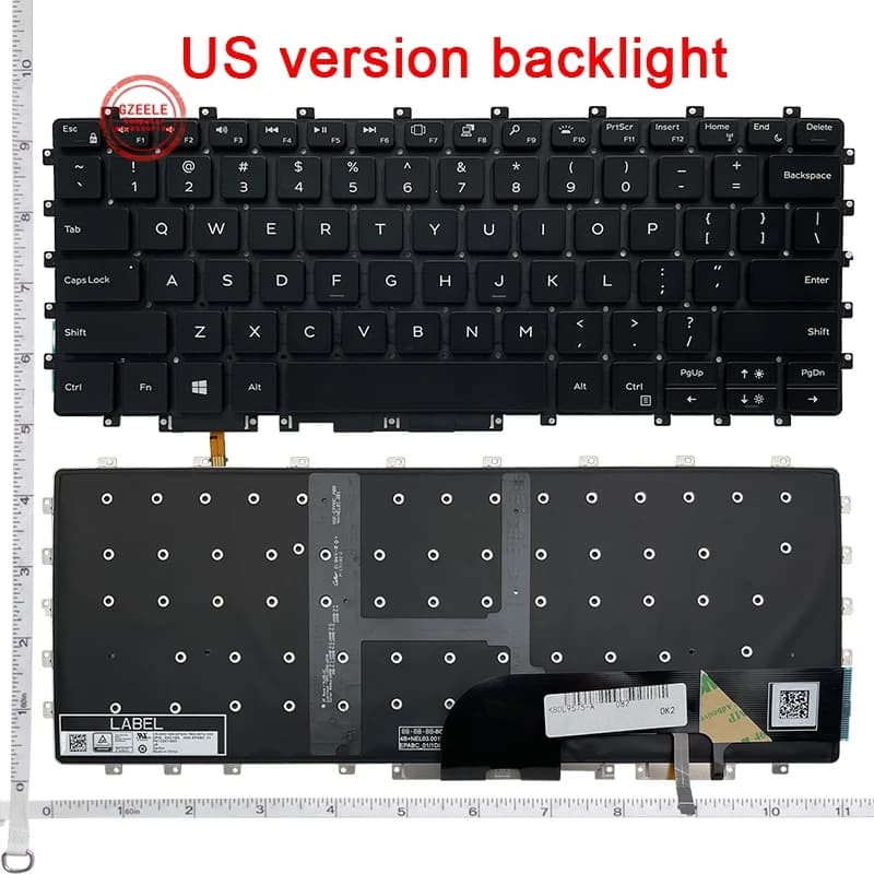 US NUOVA tastiera Del Computer Portatile per Dell XPS 15 9575 7590 M5540 tastiera con retroilluminazione