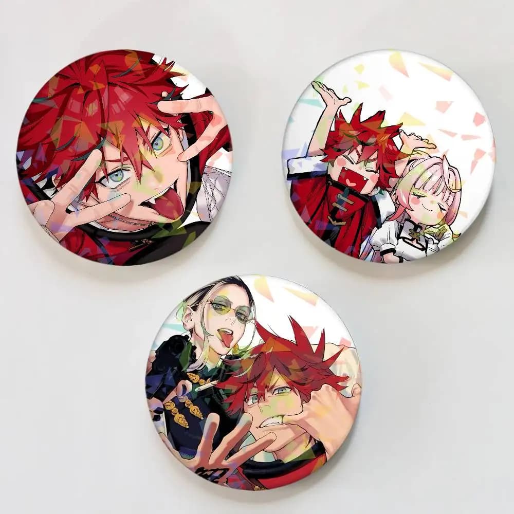 Spille con Bottone Laser G-Gokurakugai, Decorazioni per Zaini e Abbigliamento, Spilla Decorativa, Badge Fantastico, Gioielli Regalo