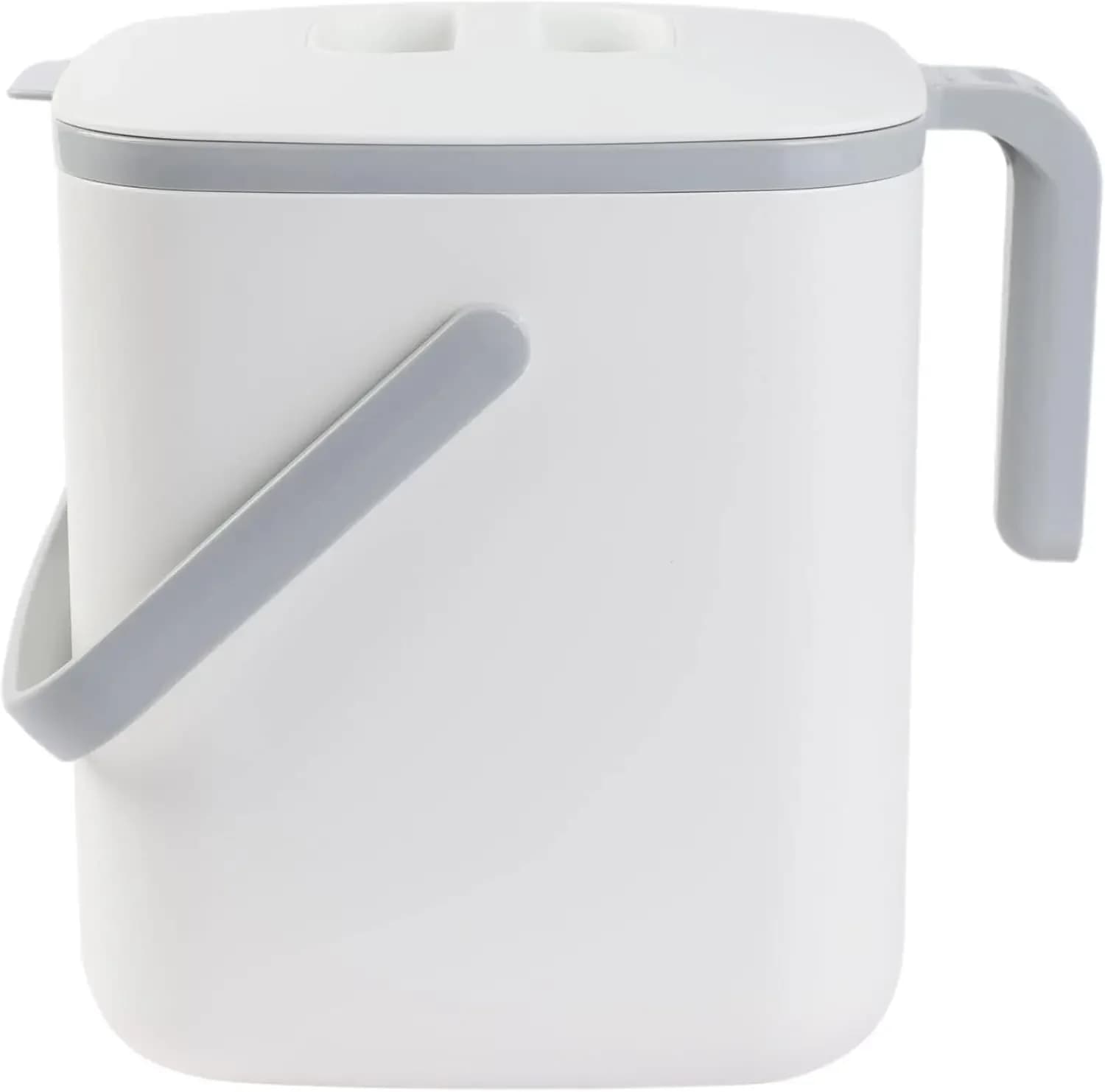 5L Kitchen Compost Bin – Odor-Free, Filter-Free, Easy Clean, White