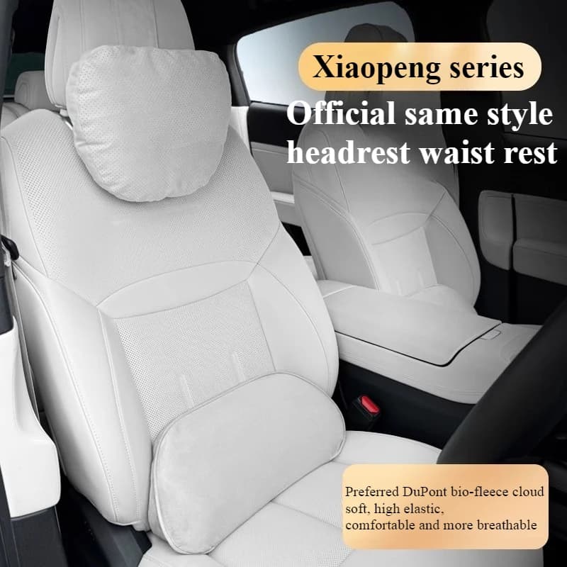 Per XPENG G6/G9/X9/P7 + Set di cuscini per seggiolino auto- Poggiatesta ergonomico Cuscino per il collo Supporto lombare Memory Foam Accessori interni per auto