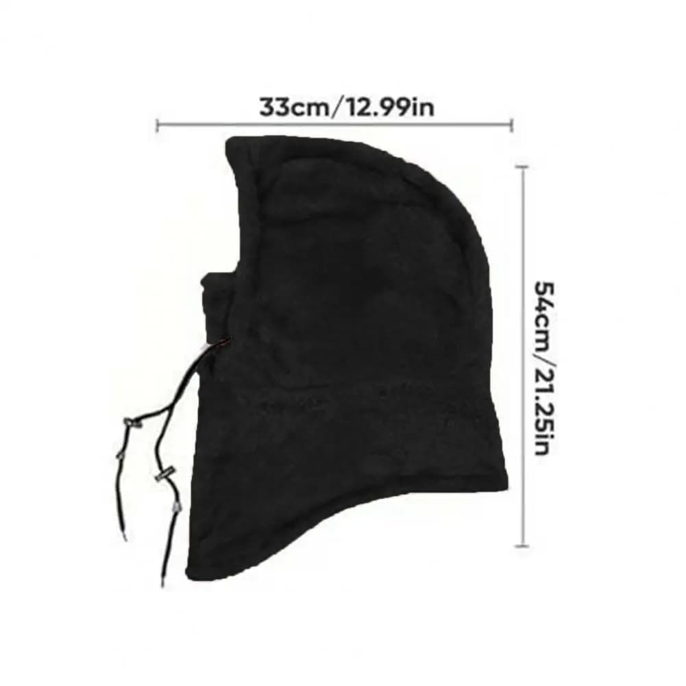 Copricapo da Equitazione Impermeabile Foderato in Pile con Occhiali 3-in-1, Cappuccio Integrale per Sci, Ciclismo, Antivento e Caldo, Unisex