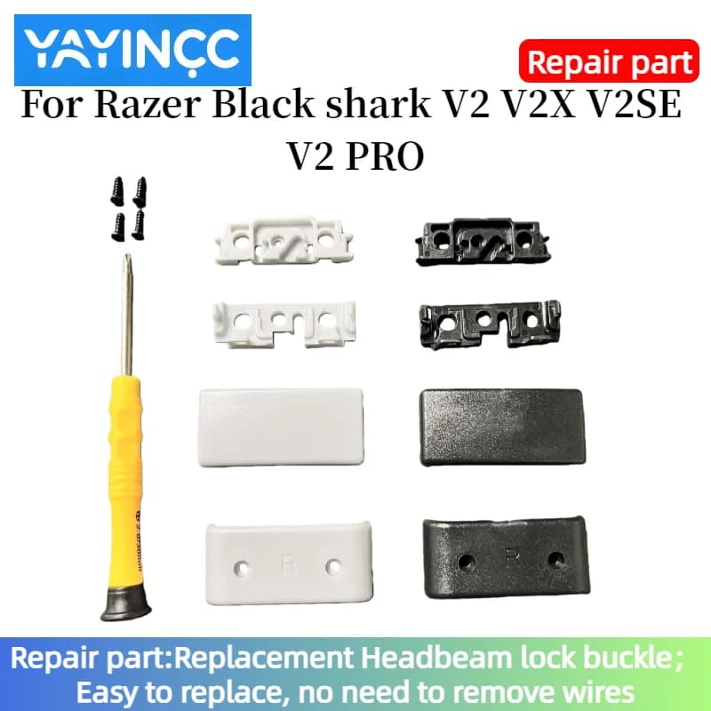 Self made mold, easy to replace Plastic Hinge buckle For Razer Black shark V2 V2X V2SE V2 PRO Headset Spare Repair Parts
