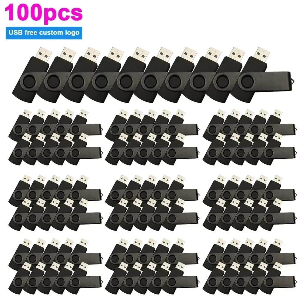 100 pz/lotto chiavetta USB 64GB Pen Drive 512MB 1GB 2GB 4GB 8GB 16GB pendrive chiavetta Usb 32GB Memory Stick regalo Logo personalizzato gratuito