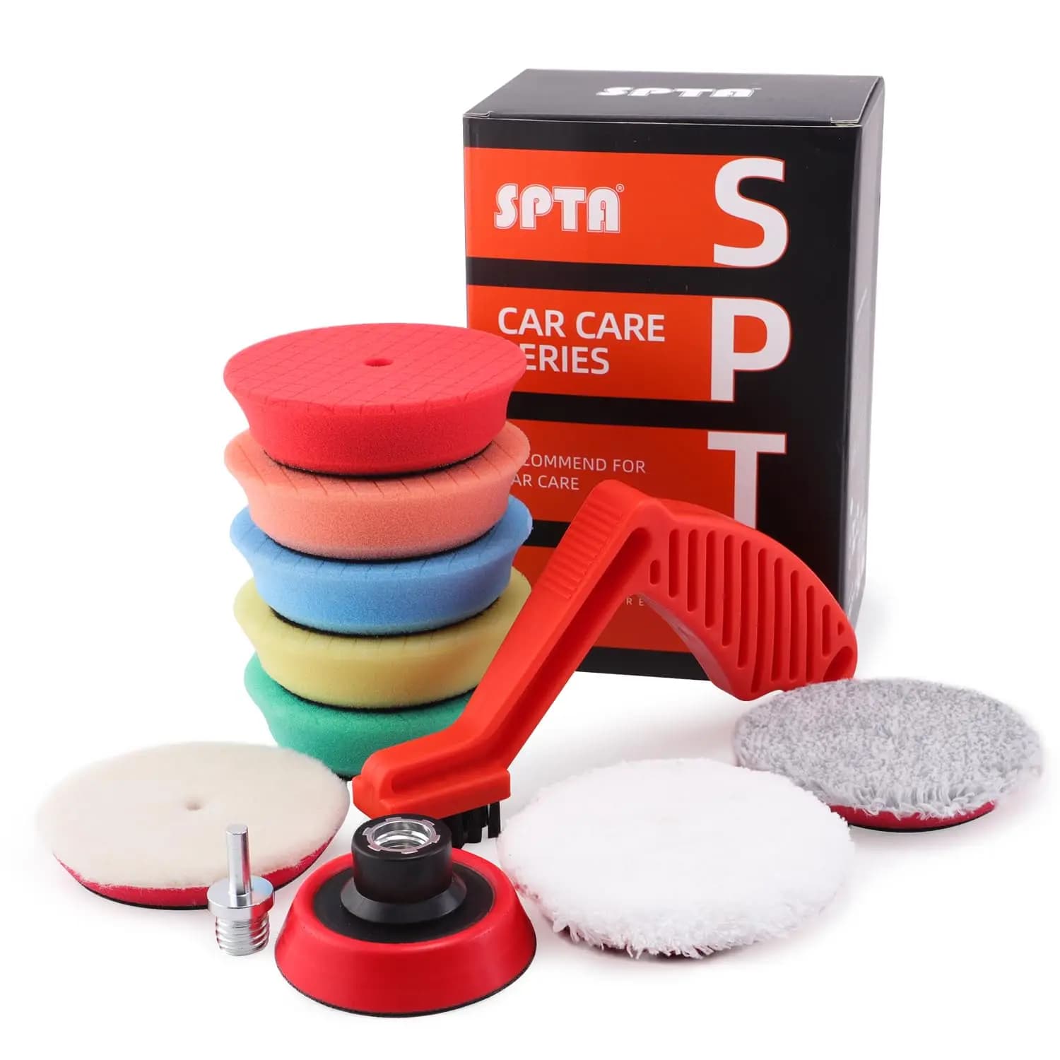 Tamponi per lucidatura da 11 pezzi da 3 pollici, kit per lucidatura per auto per ceratura, sigillatura e vetri
