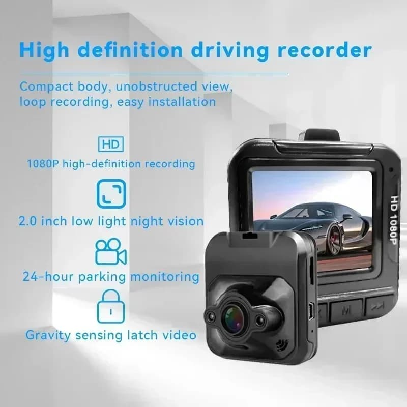 Carivio 2026 Camera for Auto HD 1080P Dashcam DVR - Auto Retrovisor Mirror Recorder