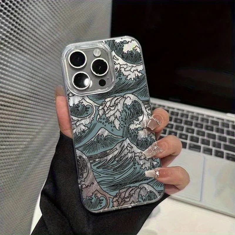 Wave pattern Feather Texture Phone Case for Huawei Honor X5c X9d X7d 400 200 X6a X8b X7a X9a X7b X8a X9c Smart Plus Lite Pro 5G