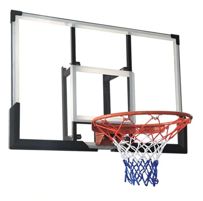 Canestro da Basket Regolabile in Altezza con Manovella, Telaio in PC+Ferro, Tabellone in Acciaio Solido da 16mm, Diametro 70cm, Attrezzatura per Esterni