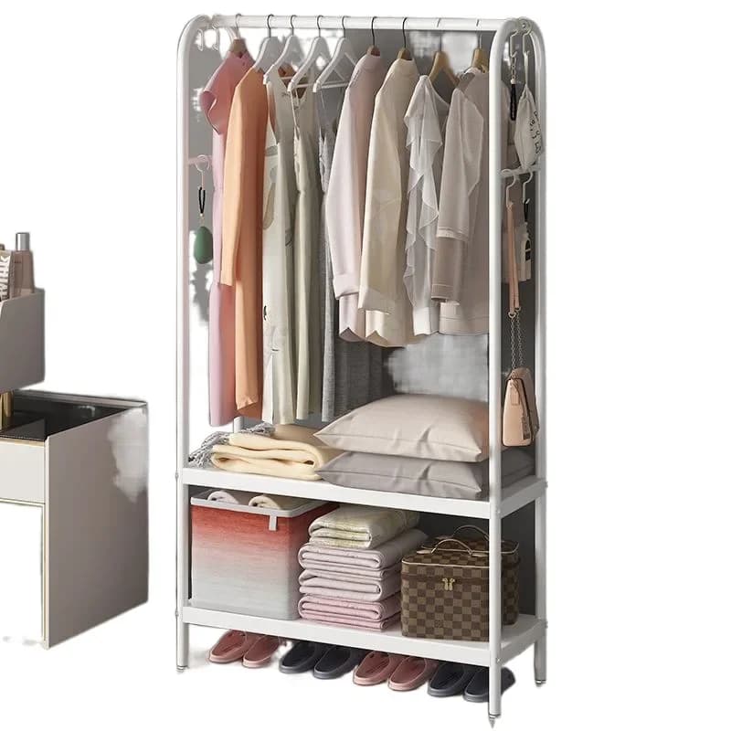 Simple hanger, new home light luxury corner coat rack, floor-to-ceiling bedroom triangle room vertical clothes hanging mobile