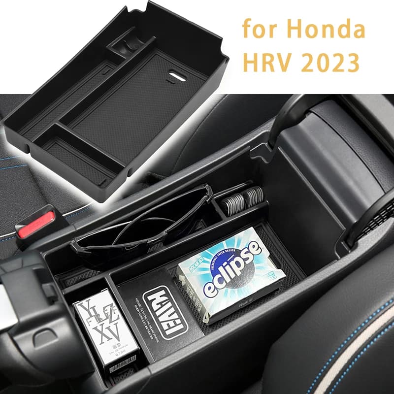 SixthSmoy scatola portaoggetti per bracciolo auto per Honda HRV 2023 2024 Organizer per Console centrale inserto vassoio accessori interni