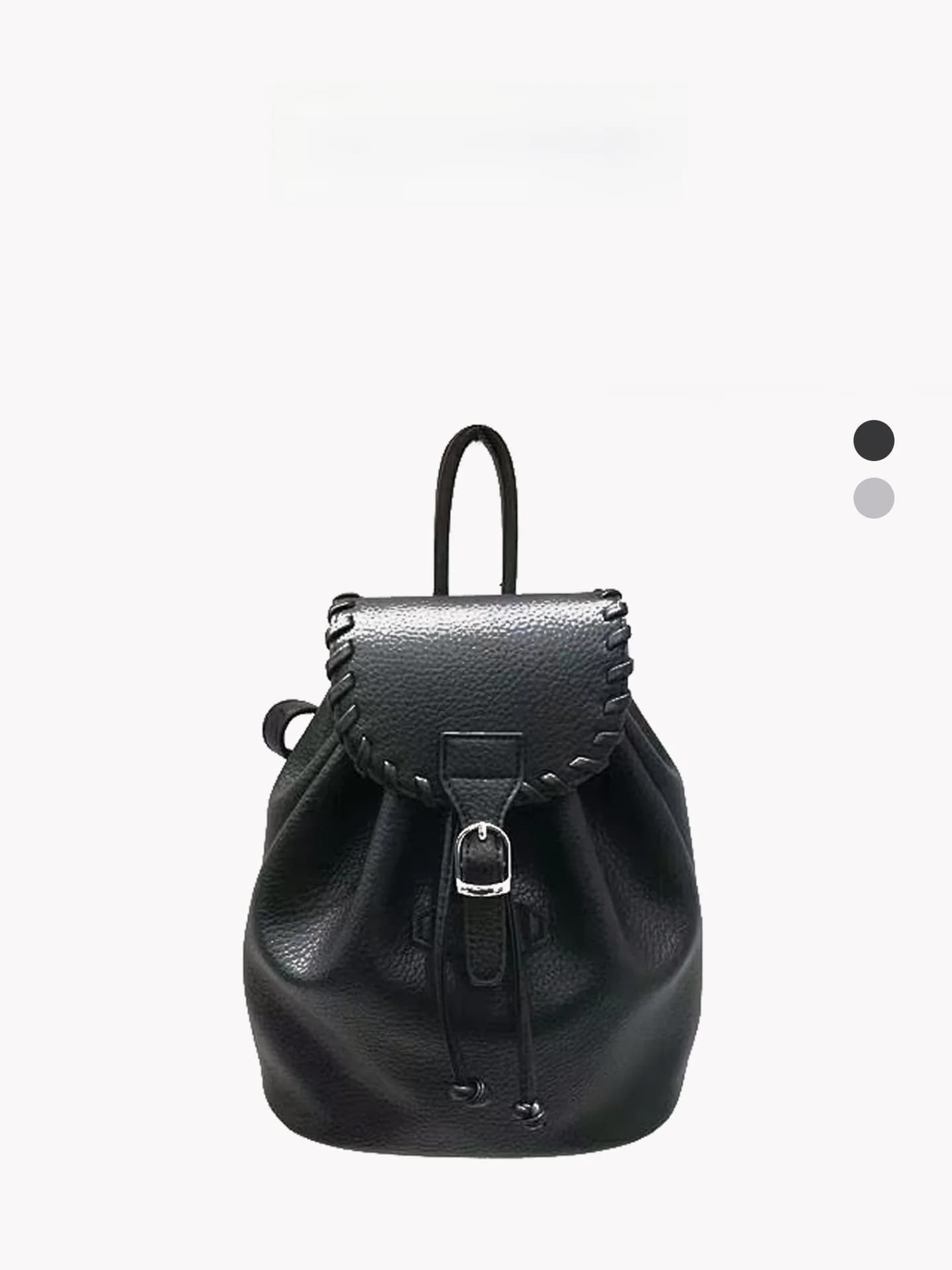 Zaino da Viaggio Leggero in Pelle Nera con Motivo Lychee, Borsa a Doppia Tracolla, Zaino Vintage per Pendolari e Libri, per Uomo e Donna