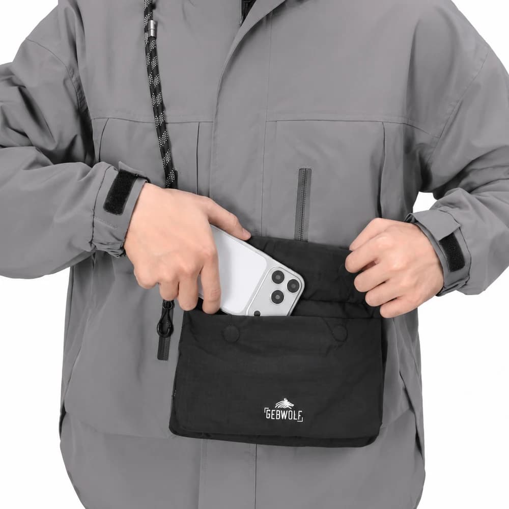 Multifunctional Crossbody Bag Travel Wallet Puffy Purses RFID Organizer Case Easy to Conceal Pouch with Shoulder Strap